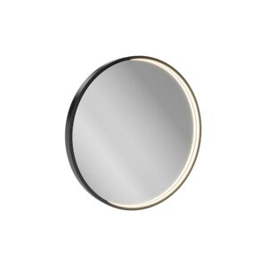 LED-Spiegel schwarz mit Touch-Sensor Ø 60 cm