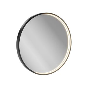 LED-Spiegel schwarz mit Touch-Sensor Ø 70 cm