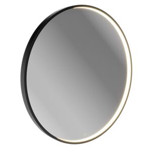 LED-Spiegel schwarz mit Touch-Sensor Ø 90 cm