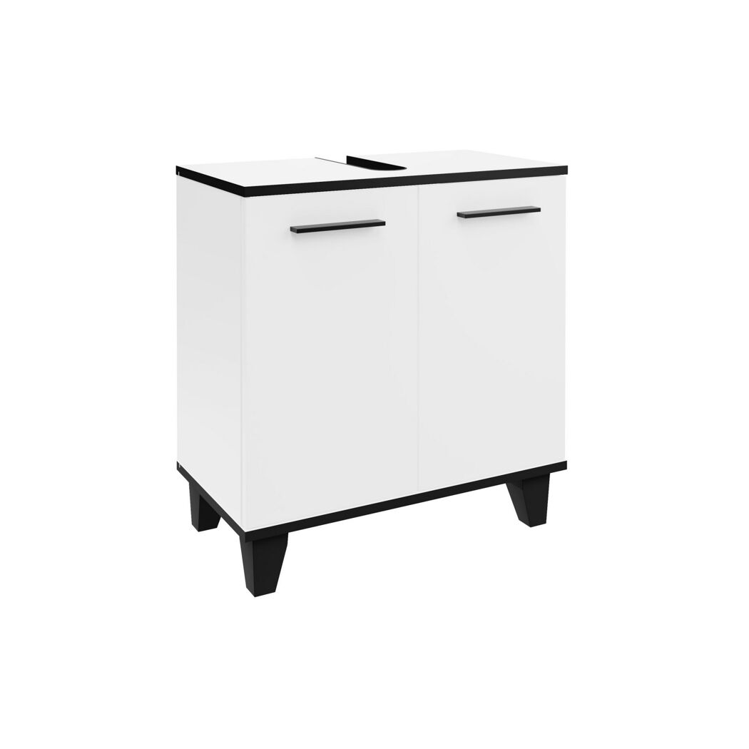 Waschbeckenunterschrank 'TE-A' weiß 60,2 x 63,2 x 32 cm