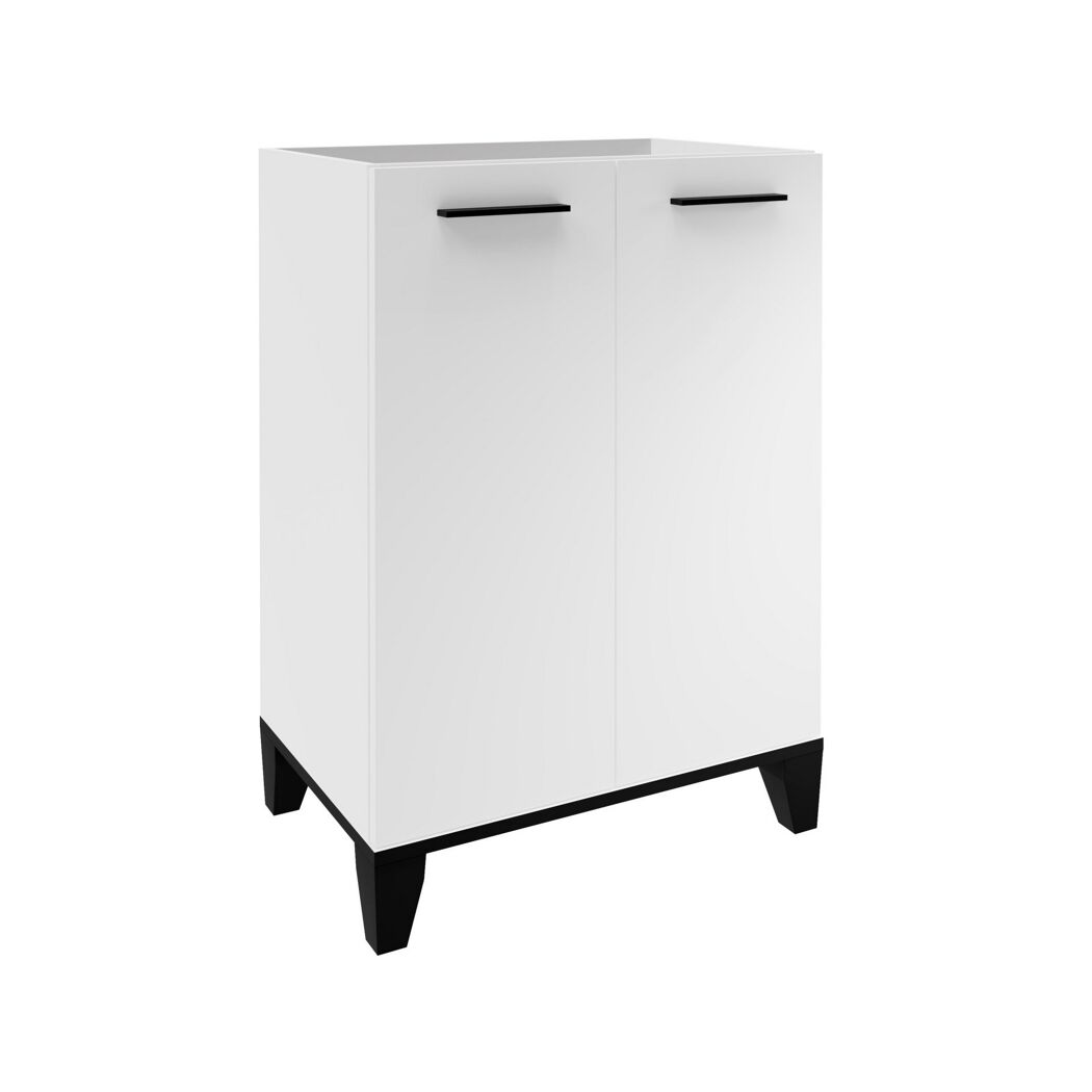 Weißer Schrank mit zwei Türen