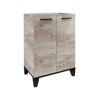 Waschbecken mit Unterschrank 'TE-A' nature oak 61 x 86,4 x 40 cm