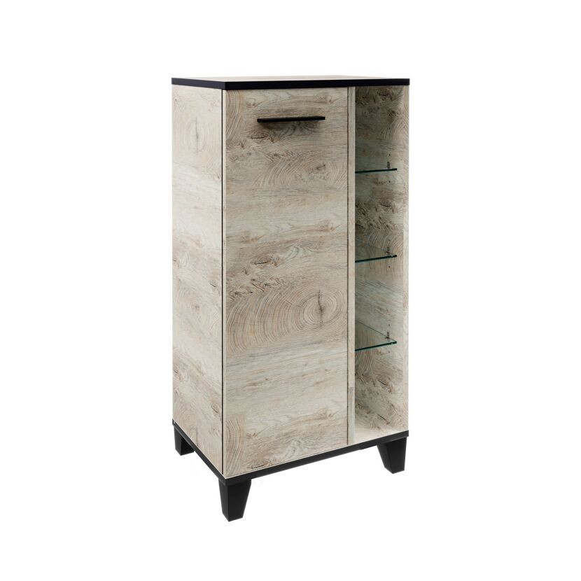 Holzvitrine mit Glastüren