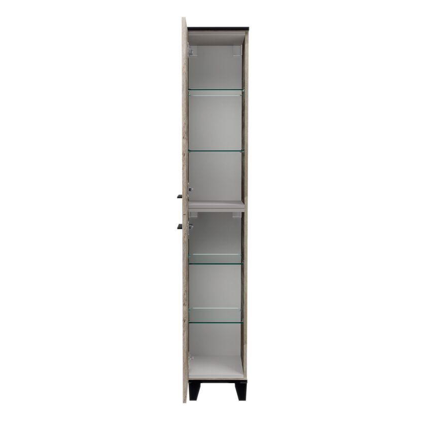 Hoher Schrank mit Glastüren