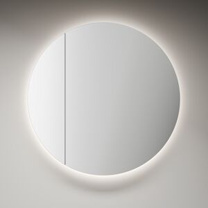 LED-Spiegelschrank 'Picasso' schwarz Ø 60 x 8,9 cm