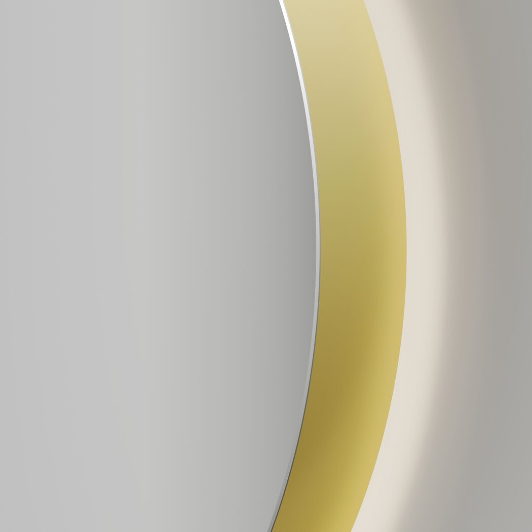 Runde Formen in Weiß und Gold