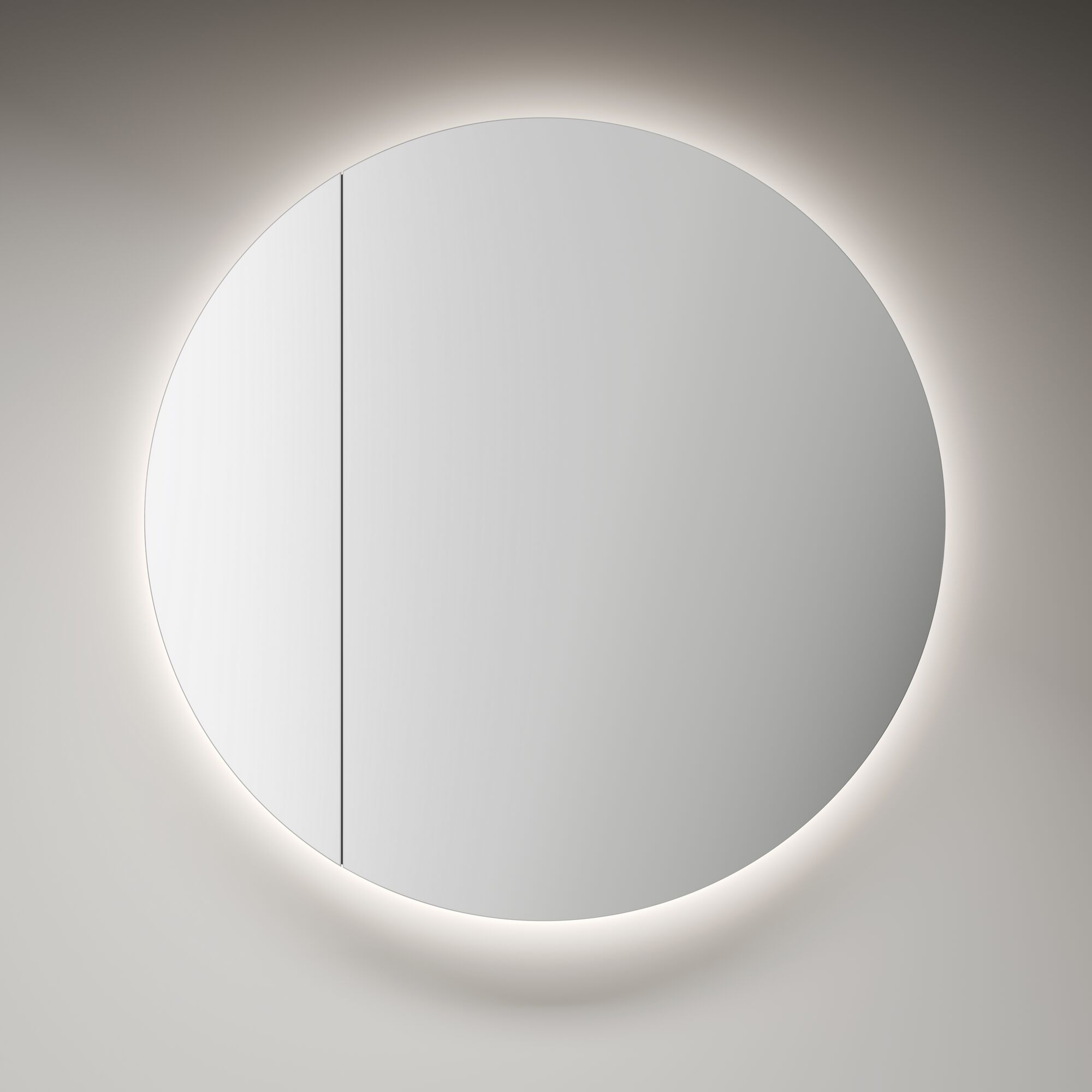 Runder Spiegel mit Beleuchtung