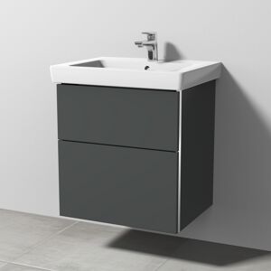 Waschbeckenunterschrank '3way' anthrazit/matt 55 x 59,3 x 47,4 cm