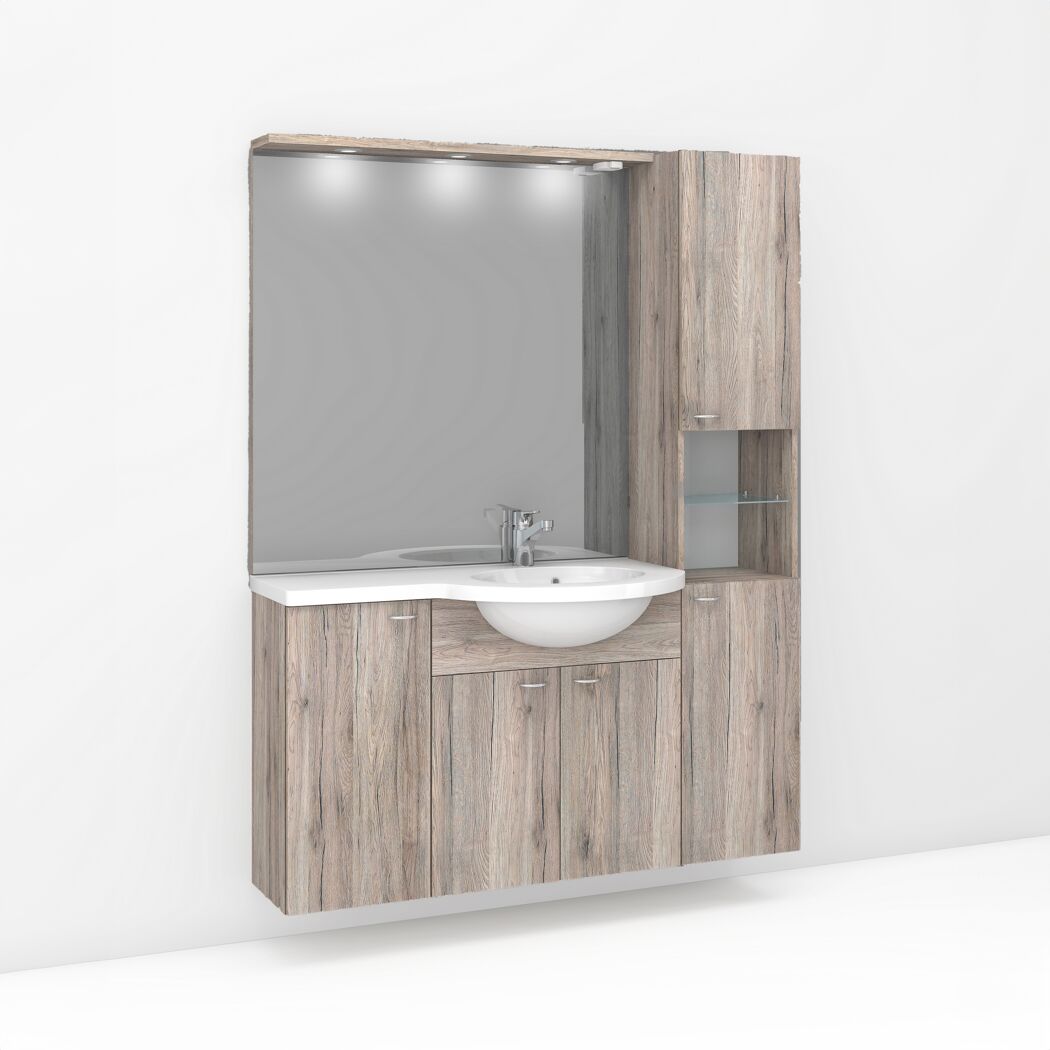 Badmöbelset 'Bellaria Sanremo' braun