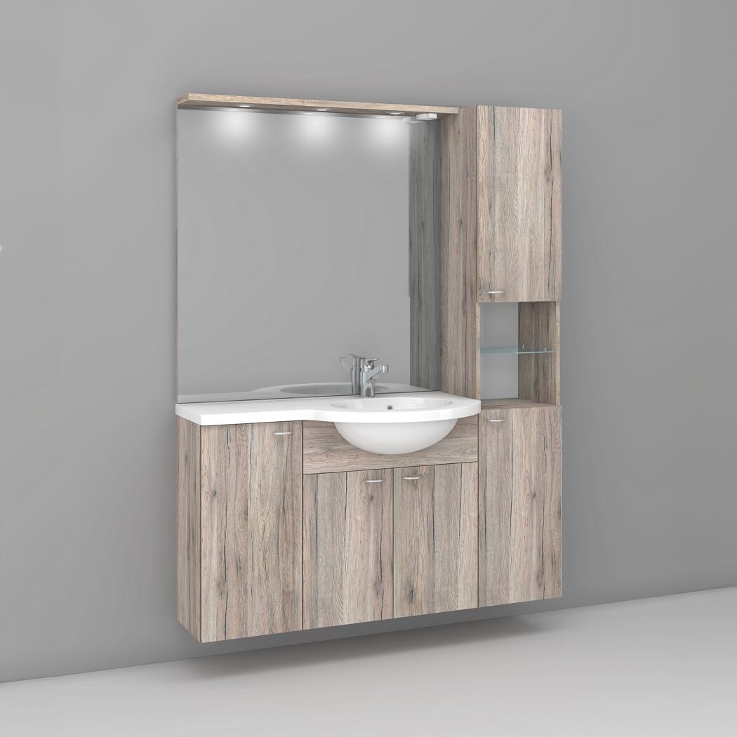 Badmöbelset 'Bellaria Sanremo' braun