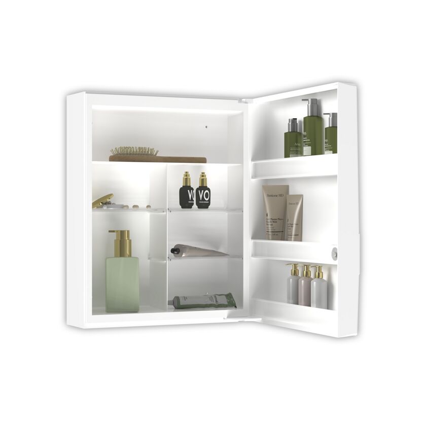 Medizinschrank weiß Hochglanz 35 x 45 x 15 cm