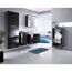 Modernes Badezimmer mit schwarzen Möbeln