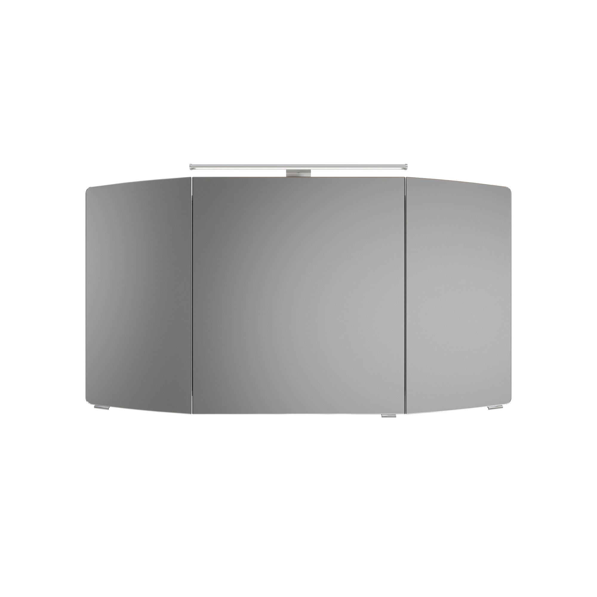 LED-Spiegelschrank 'Taiga' weiß glänzend 120 x 67 x 17 cm