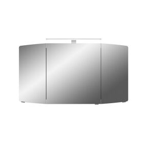 Spiegelschrank 'Taiga' weiß 120 x 67 x 17 cm mit LED-Aufsatzleuchte