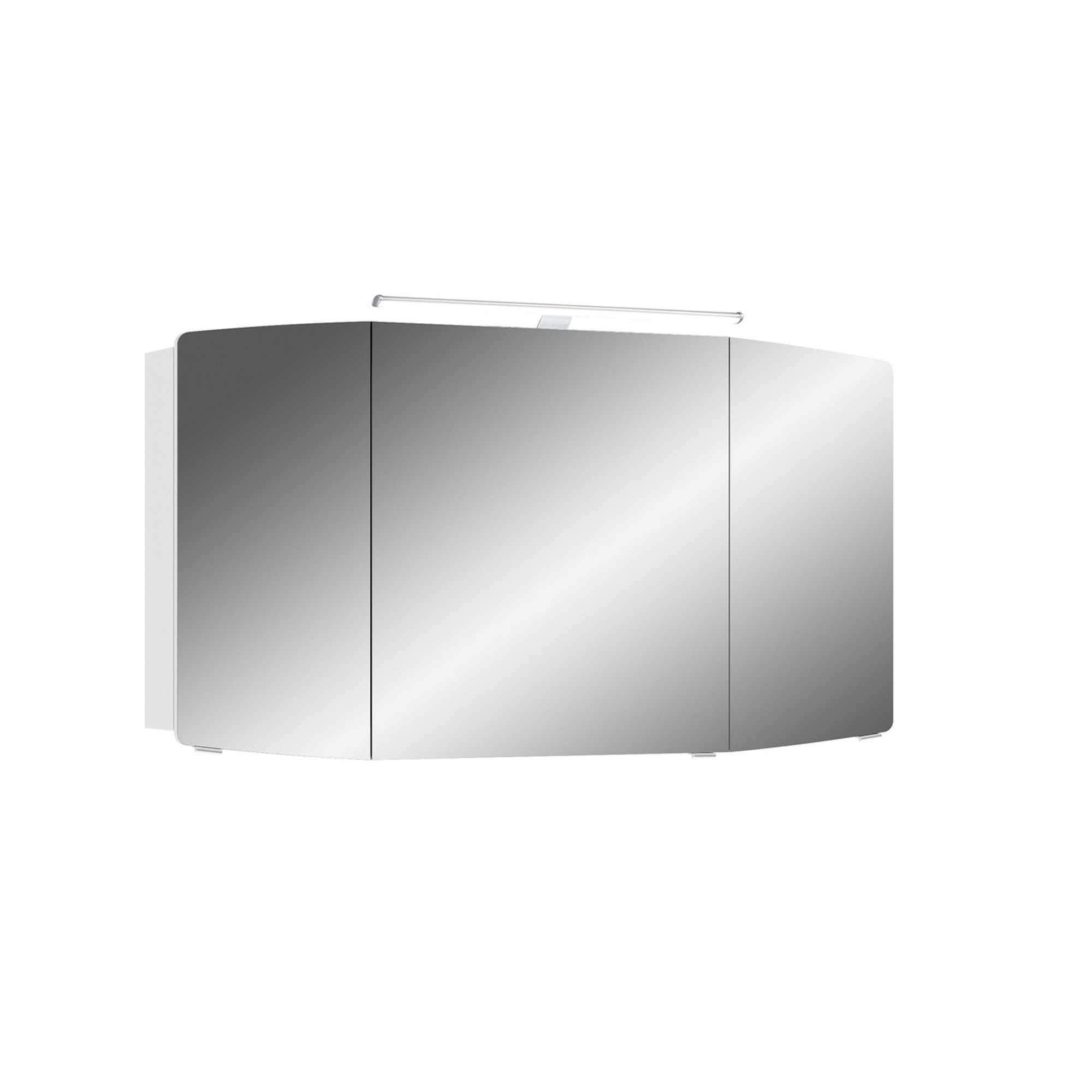 Spiegelschrank 'Taiga' weiß 120 x 67 x 17 cm mit LED-Aufsatzleuchte + product picture