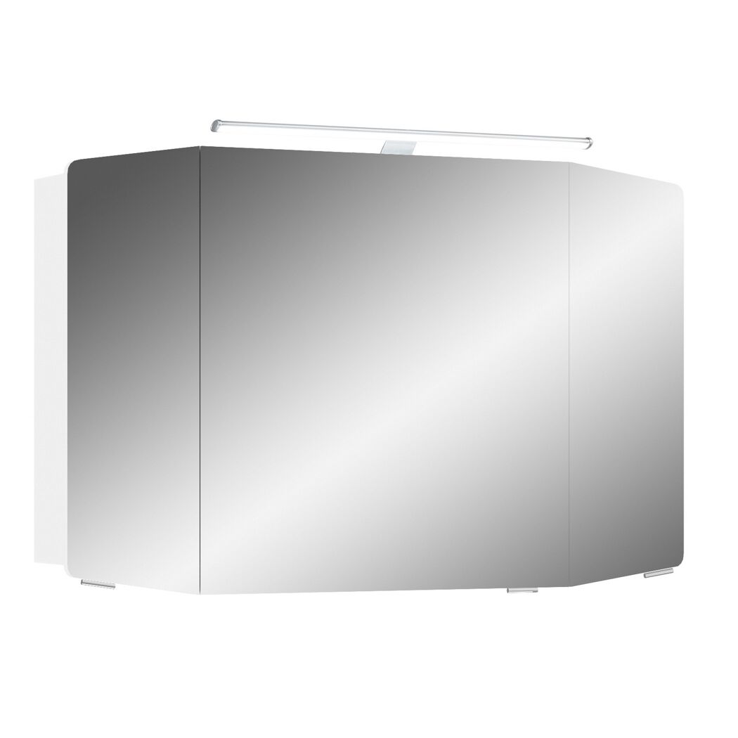 LED-Spiegelschrank 'Taiga' weiß 100 x 67 x 17 cm