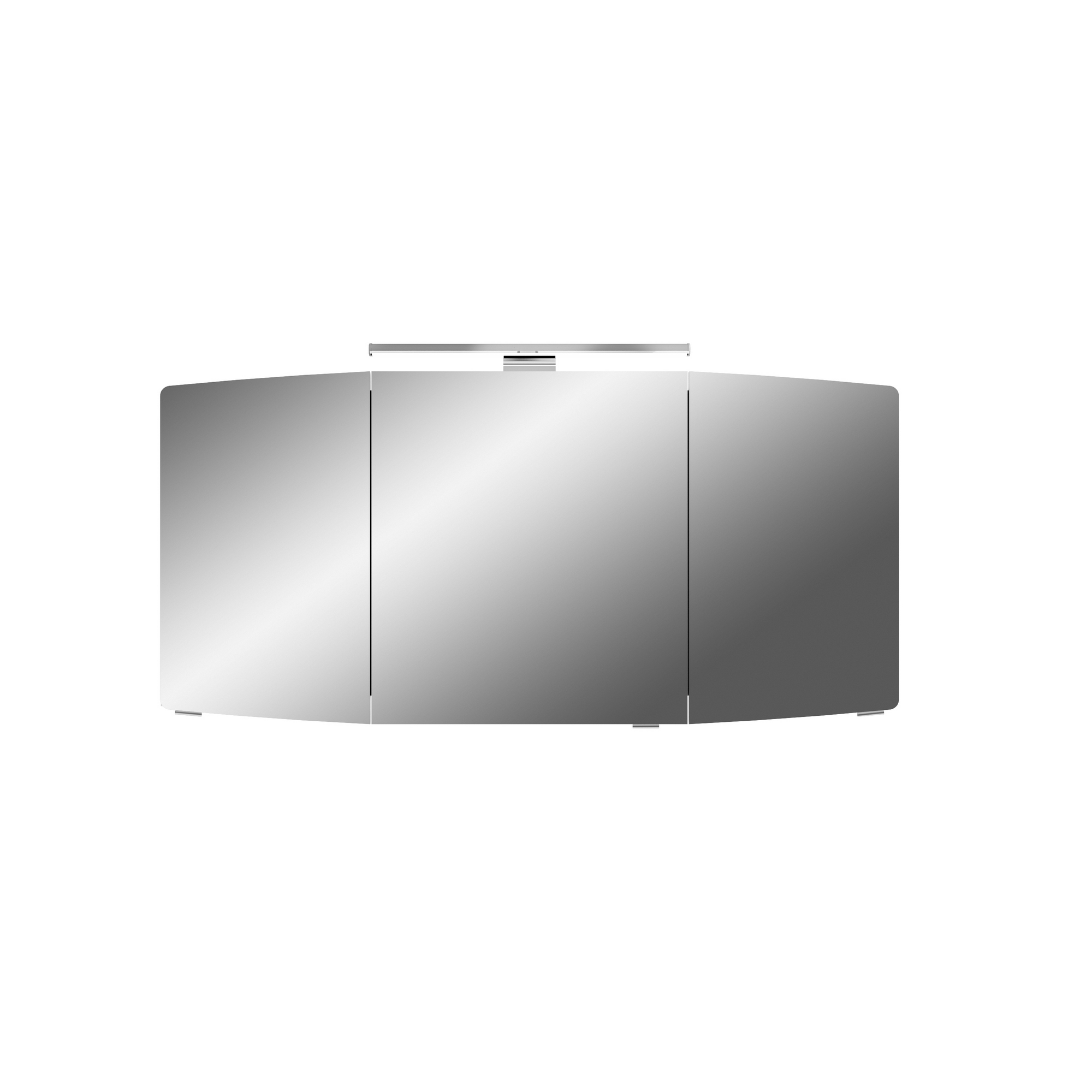 Spiegelschrank 'Taiga' weiß glanz 140 cm mit LED-Aufsatzleuchte + product picture