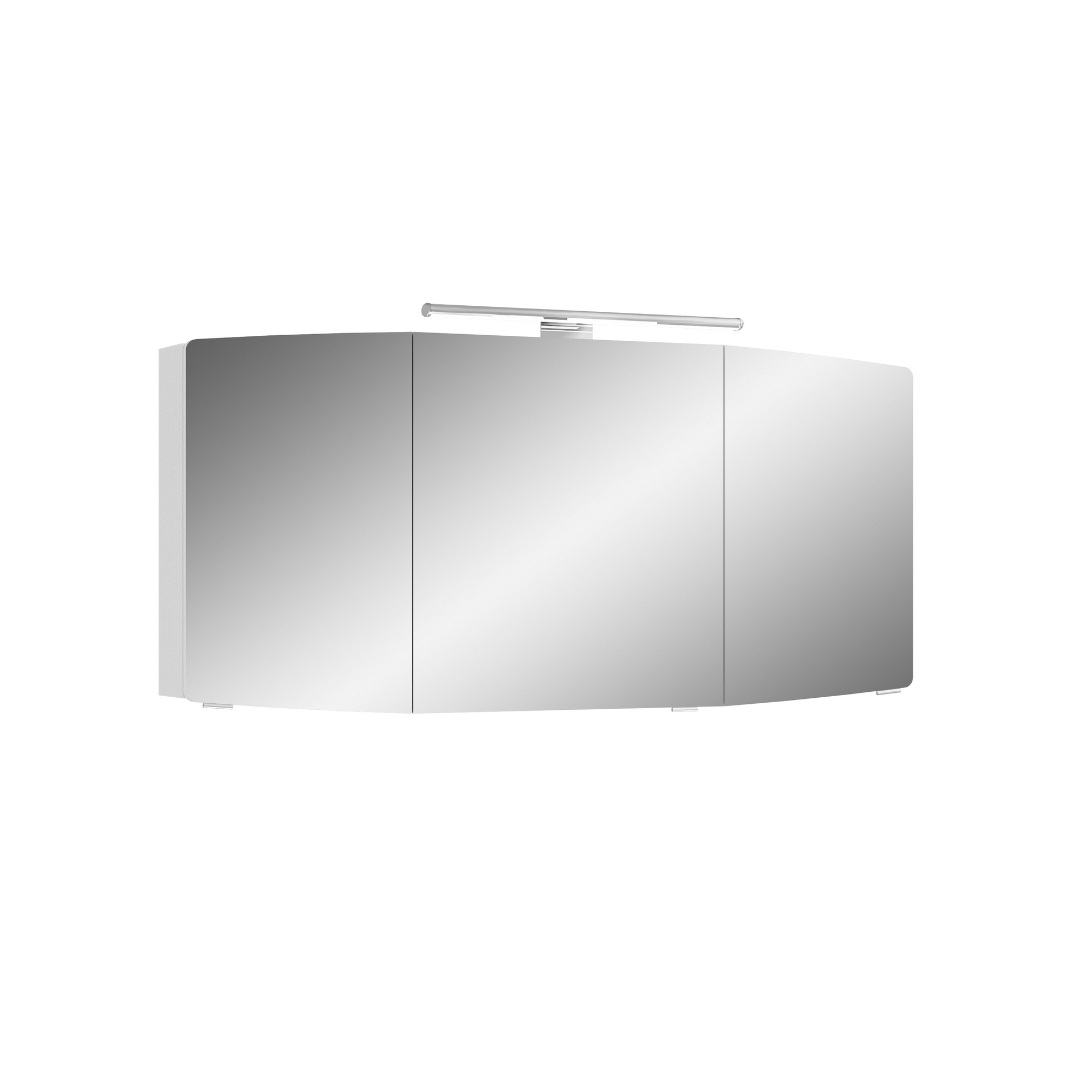 Spiegelschrank 'Taiga' weiß glanz 140 cm mit LED-Aufsatzleuchte + product picture