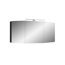 Verkleinertes Bild von Spiegelschrank 'Taiga' anthrazit Seidenglanz 140 cm mit LED-Aufsatzleuchte
