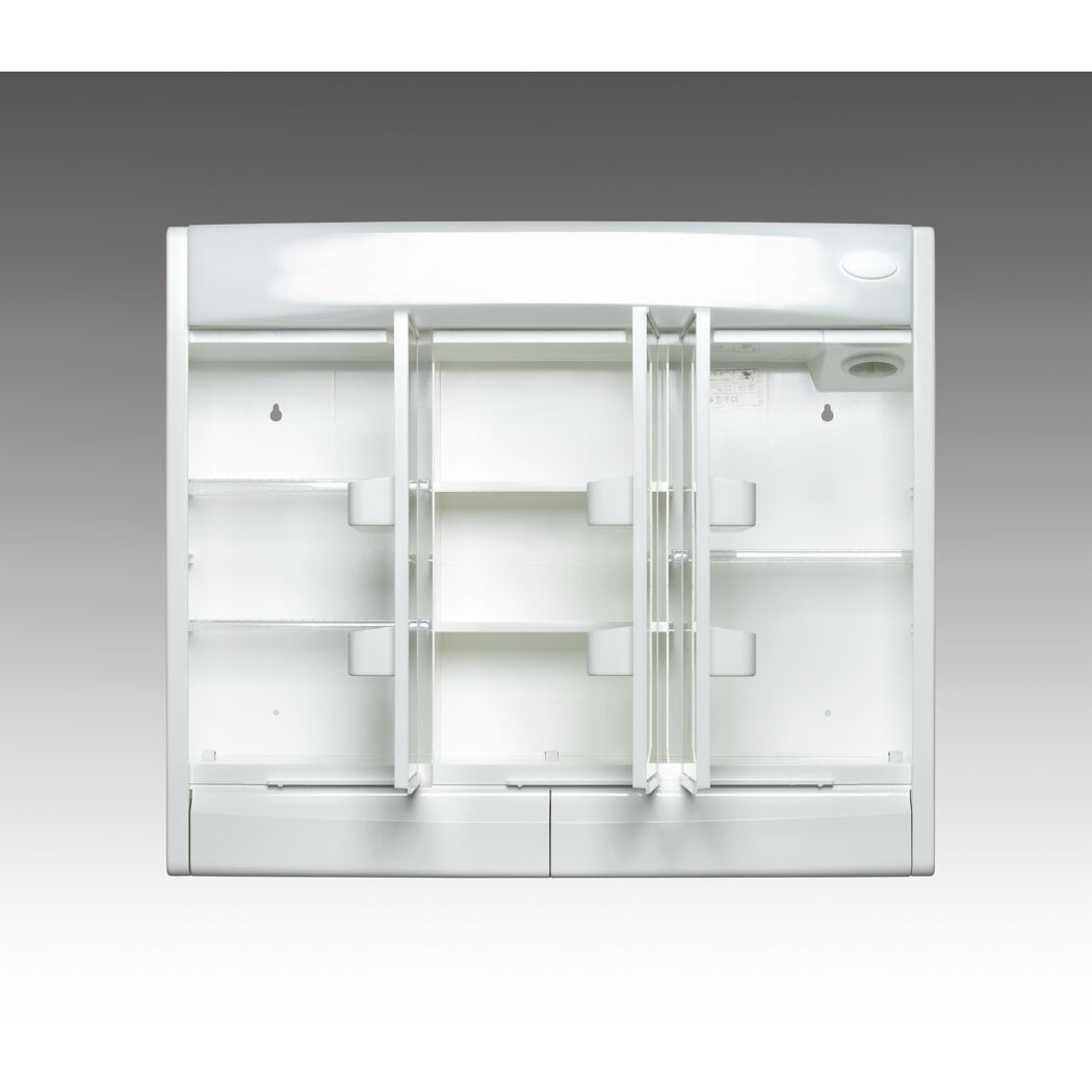 Spiegelschrank 'Saphir' weiß Hochglanz 60 x 51 x 18 cm
