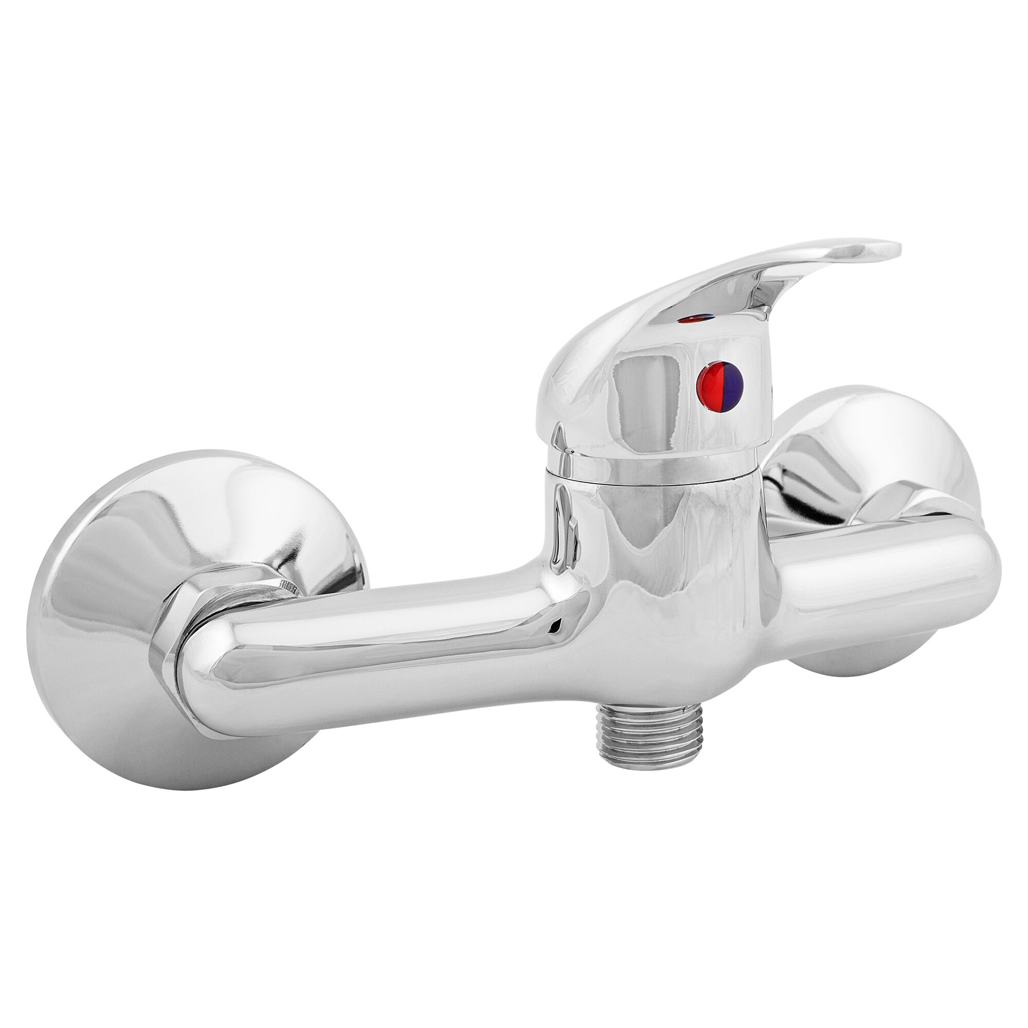 Chromfarbene Brausearmatur Carli