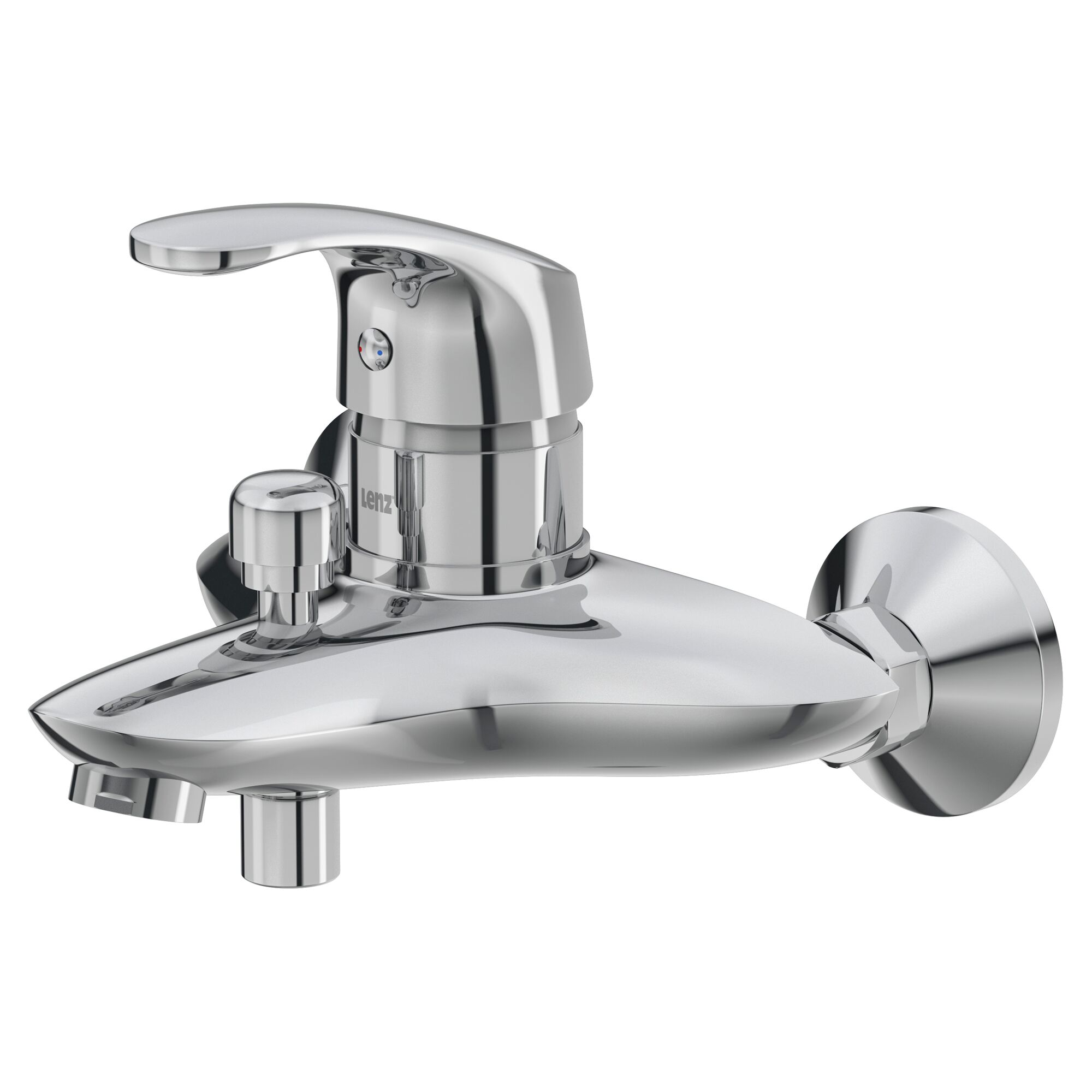 Chrom glänzende Badearmatur Liana