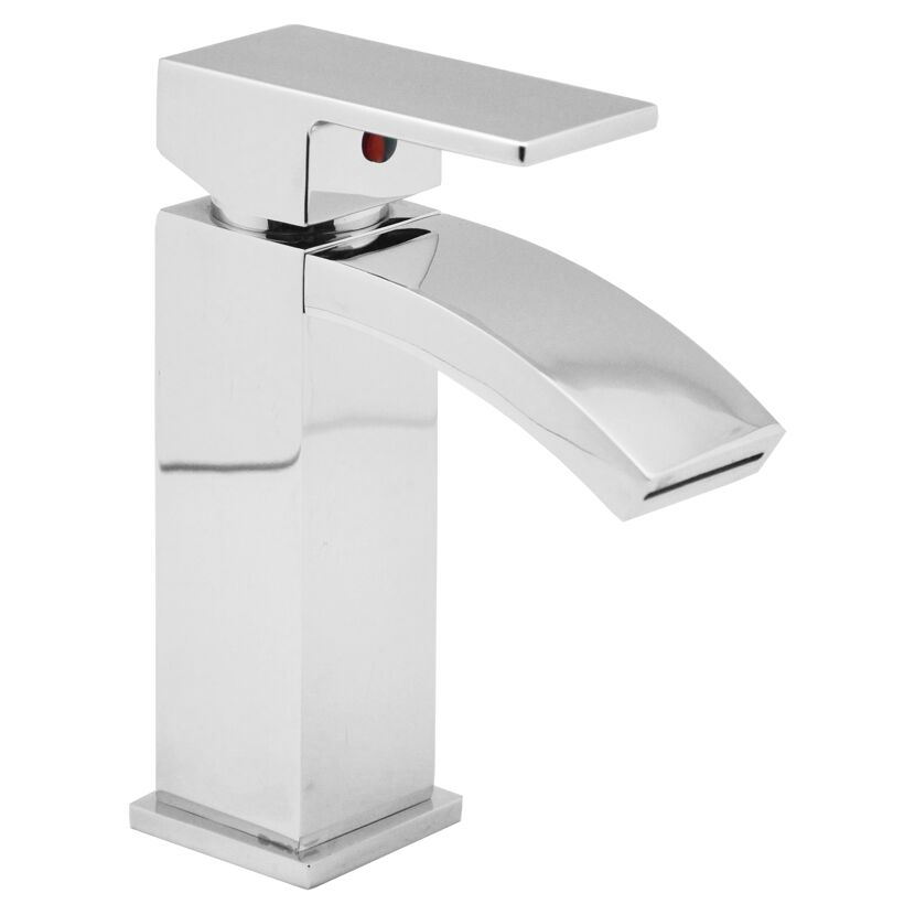 Chrom glänzende Waschtischarmatur Cascata