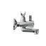 Chromarmatur mit Brausehalter seitlich