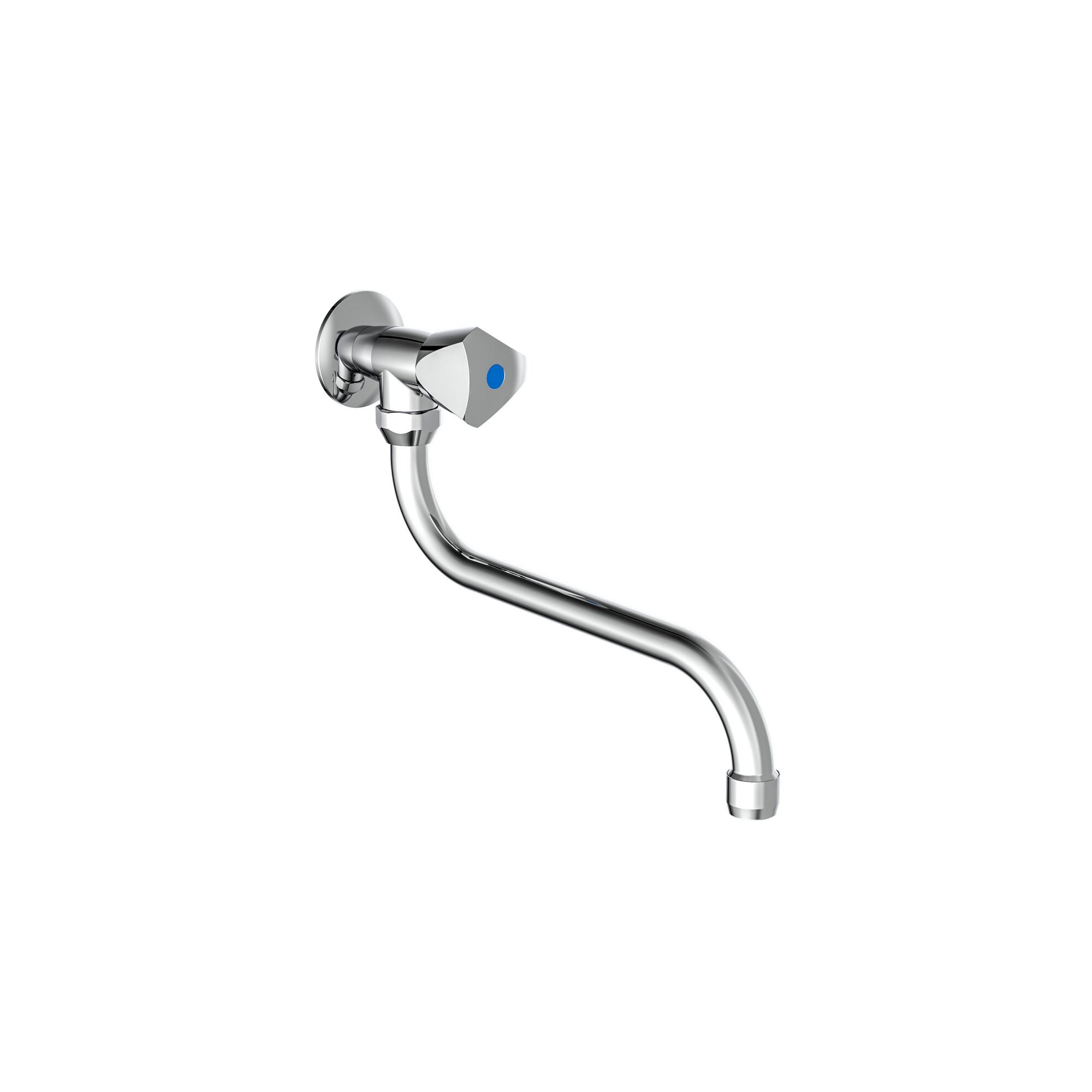 Chrom Wand-Schwenkventil Carneo