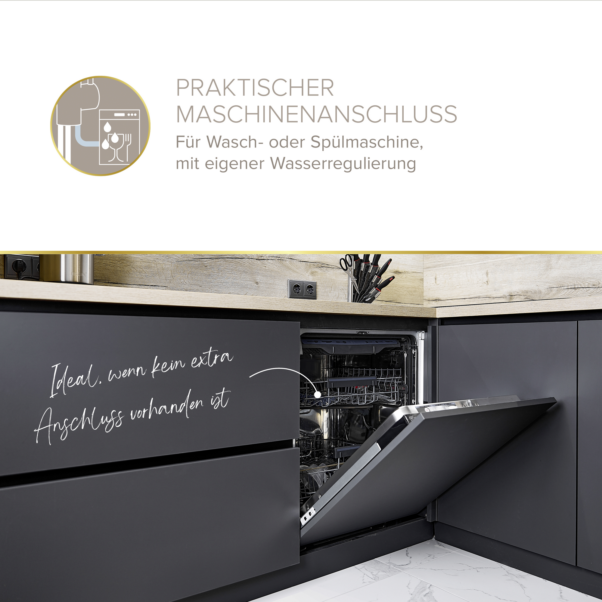 Spültischarmatur 'Kela' chromfarben 20,4 cm