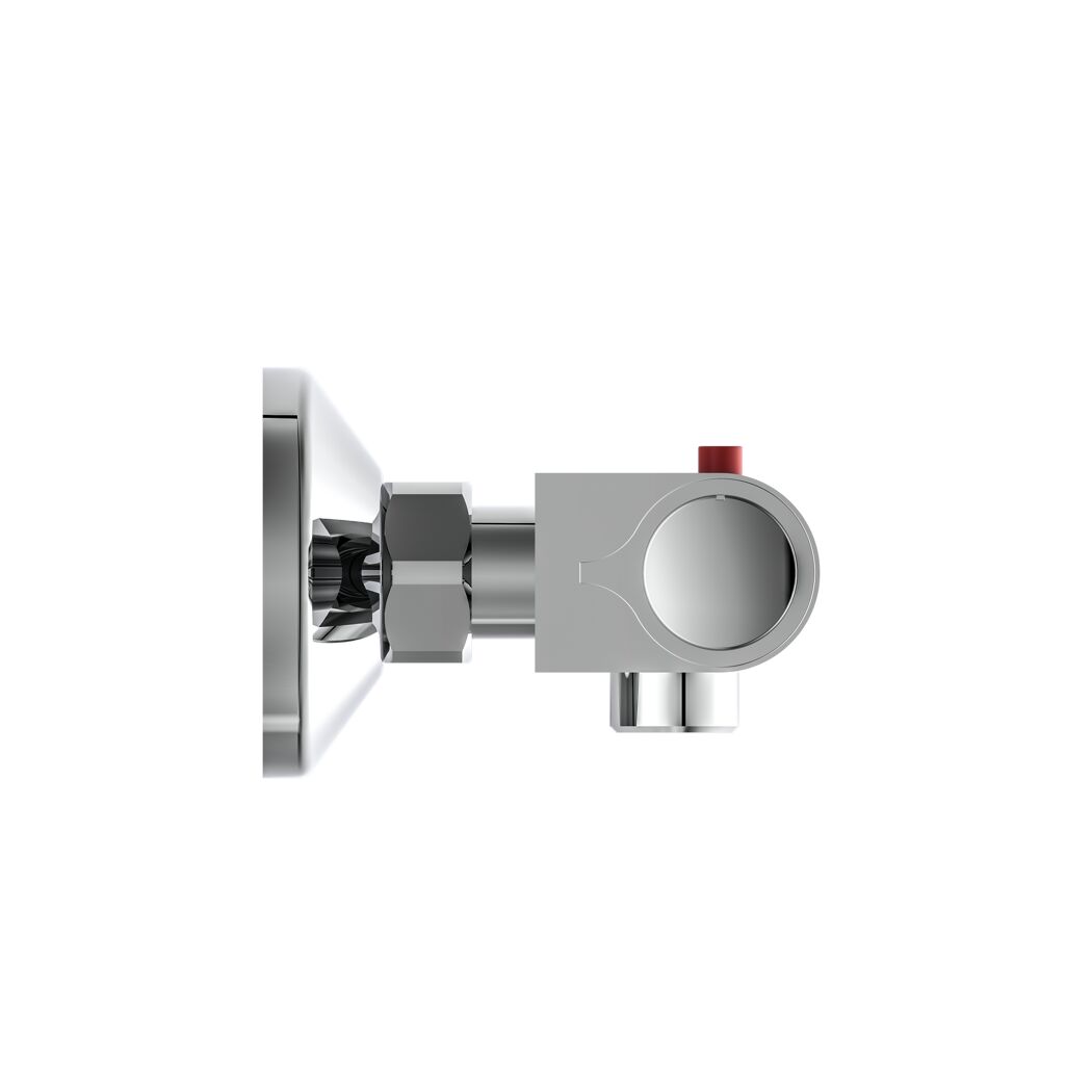 Thermostat-Duscharmatur VICO/Vigo in Chrom, Seitenansicht