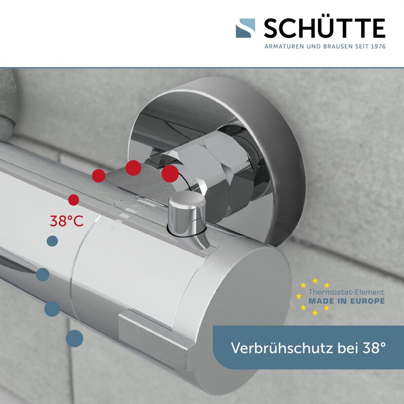 Verbrühschutz bei 38 Grad Celsius