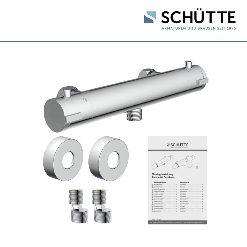 Schütte London Thermostat-Duscharmatur, Chrom