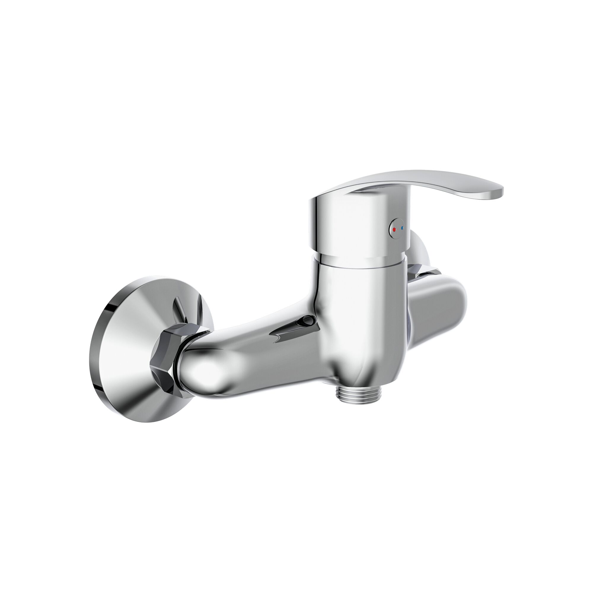 Verchromte Brausearmatur Sirani