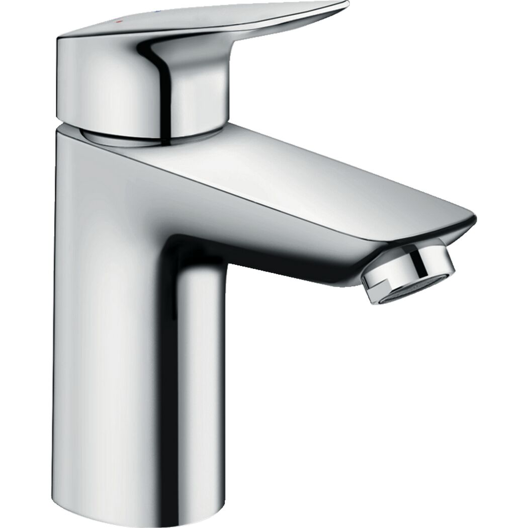 Chrom glänzende Waschtischarmatur