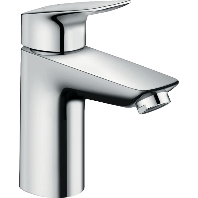 Chrom glänzende Waschtischarmatur