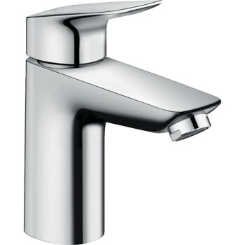 Chrom glänzende Waschtischarmatur