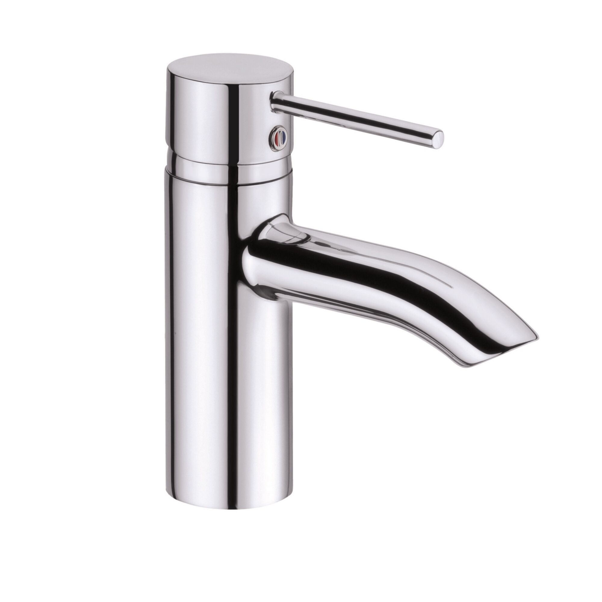 Chrom glänzende Waschtischarmatur D-Tail von Kludi.