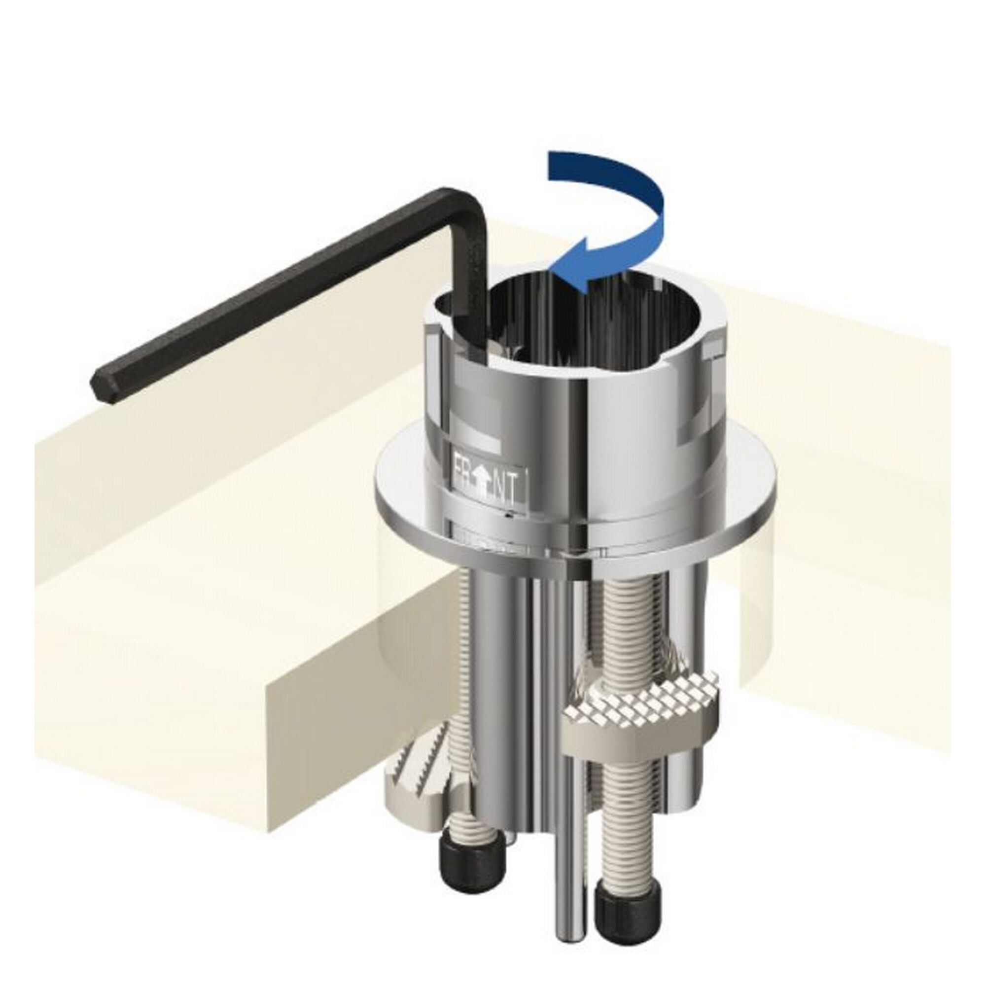 Befestigungsschaft mit Inbusschlüssel