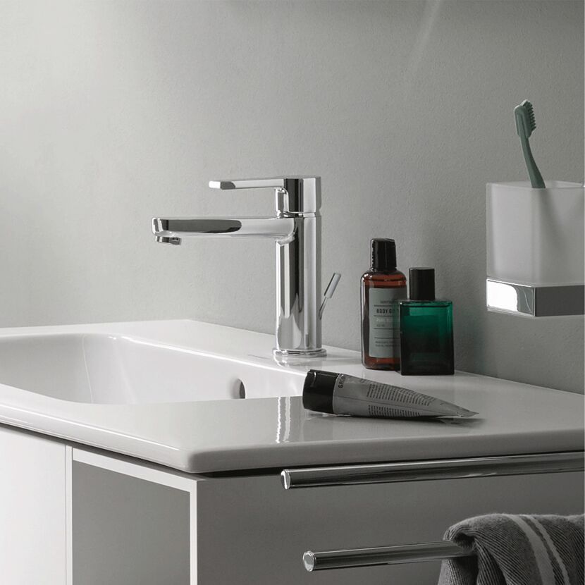 Duravit Waschtischarmatur B.2 Größe M mit Zugstangen-Ablaufgarnitur