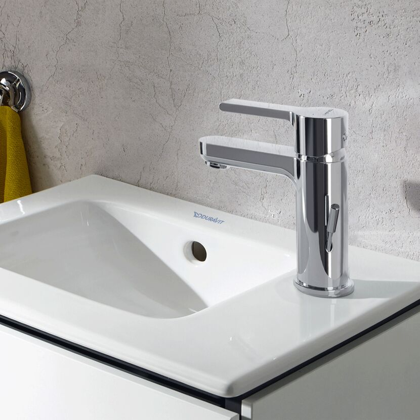 Duravit Waschtischarmatur B.2 Größe S mit Zugstangen-Ablaufgarnitur