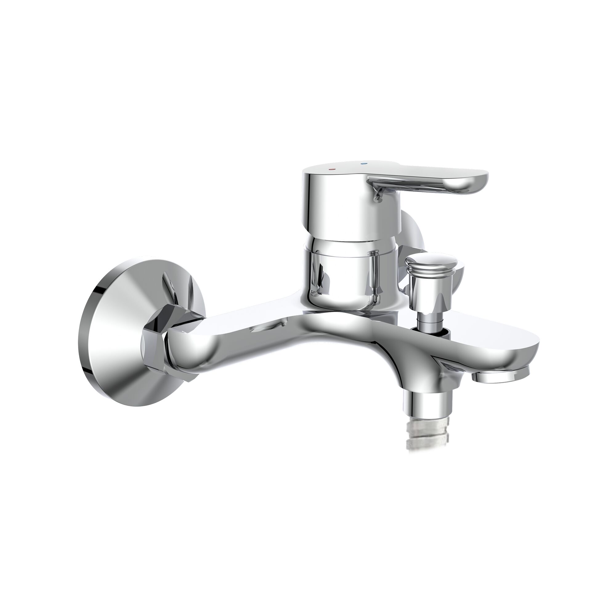 Chromfarbene Wannenarmatur VICO