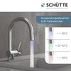 Chromarmatur mit LED-Farbwechsel
