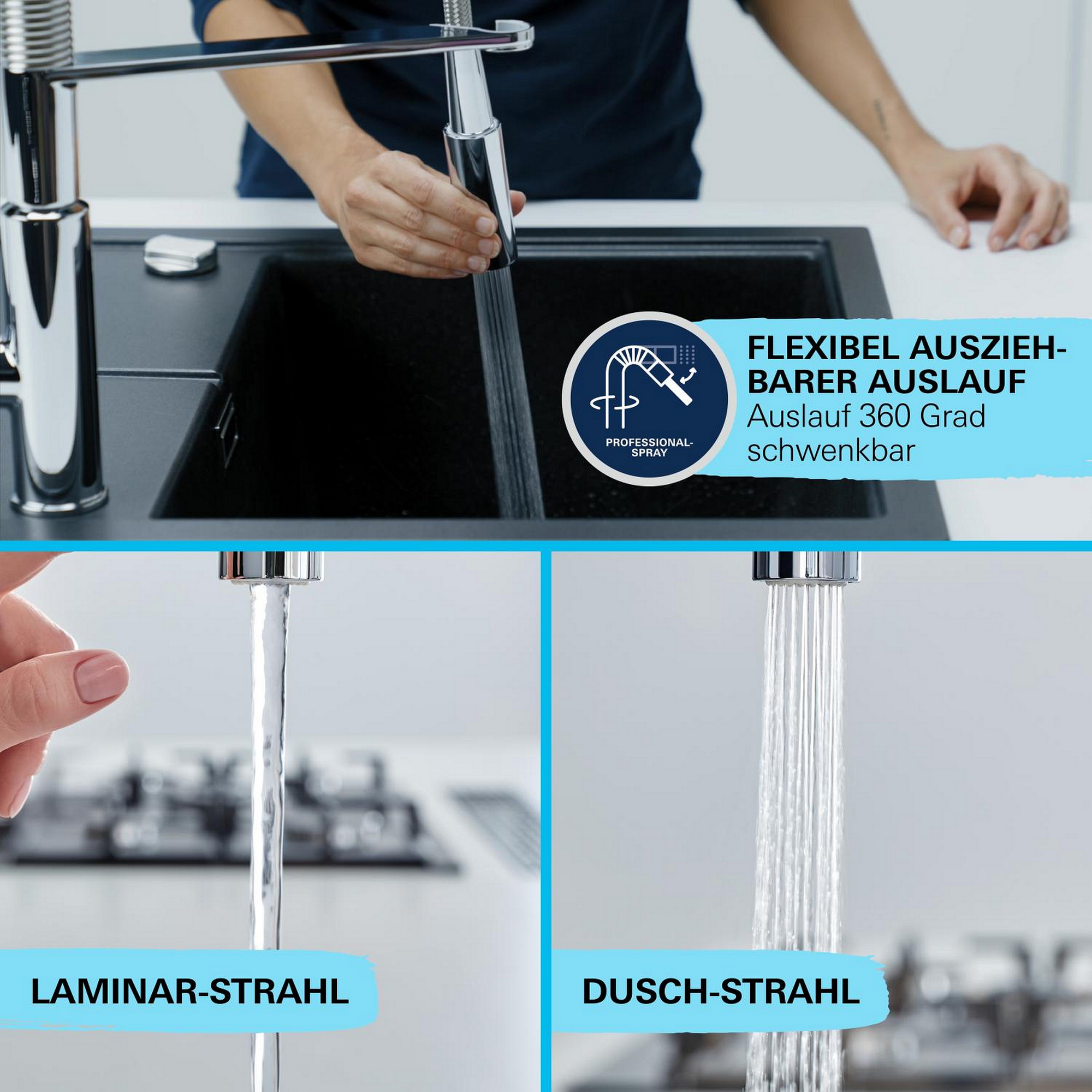 Spültischarmatur 'Get Professional' chromfarben