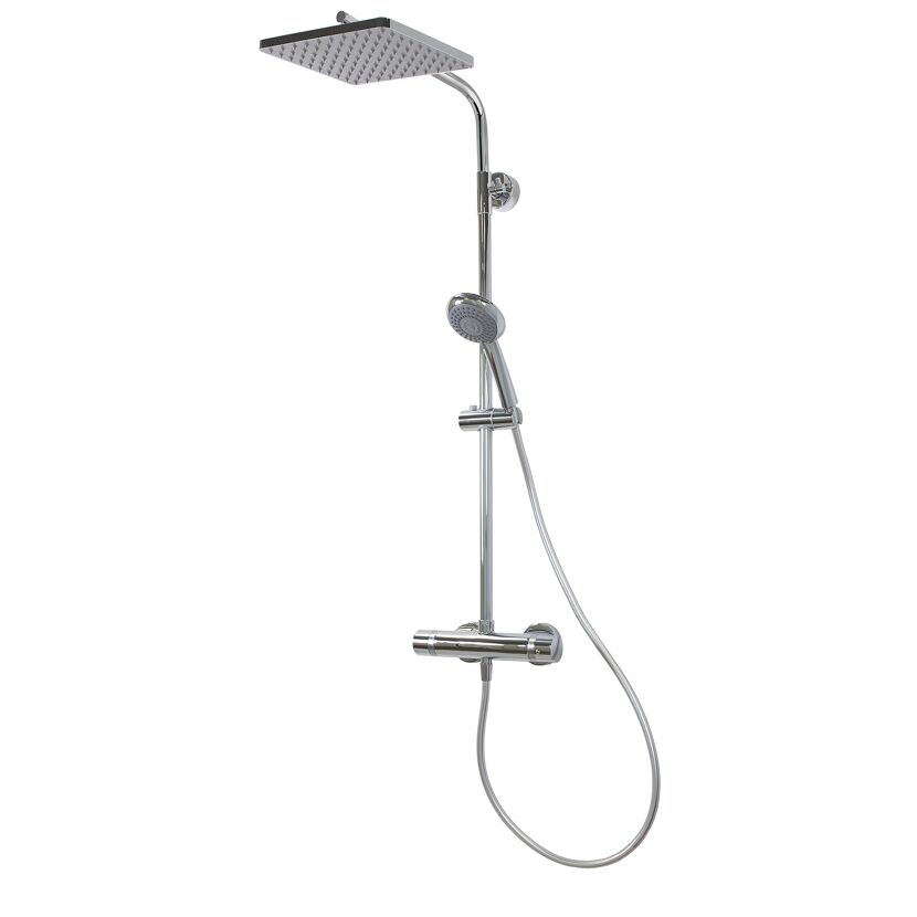 Duschsystem mit Thermostat und Regendusche