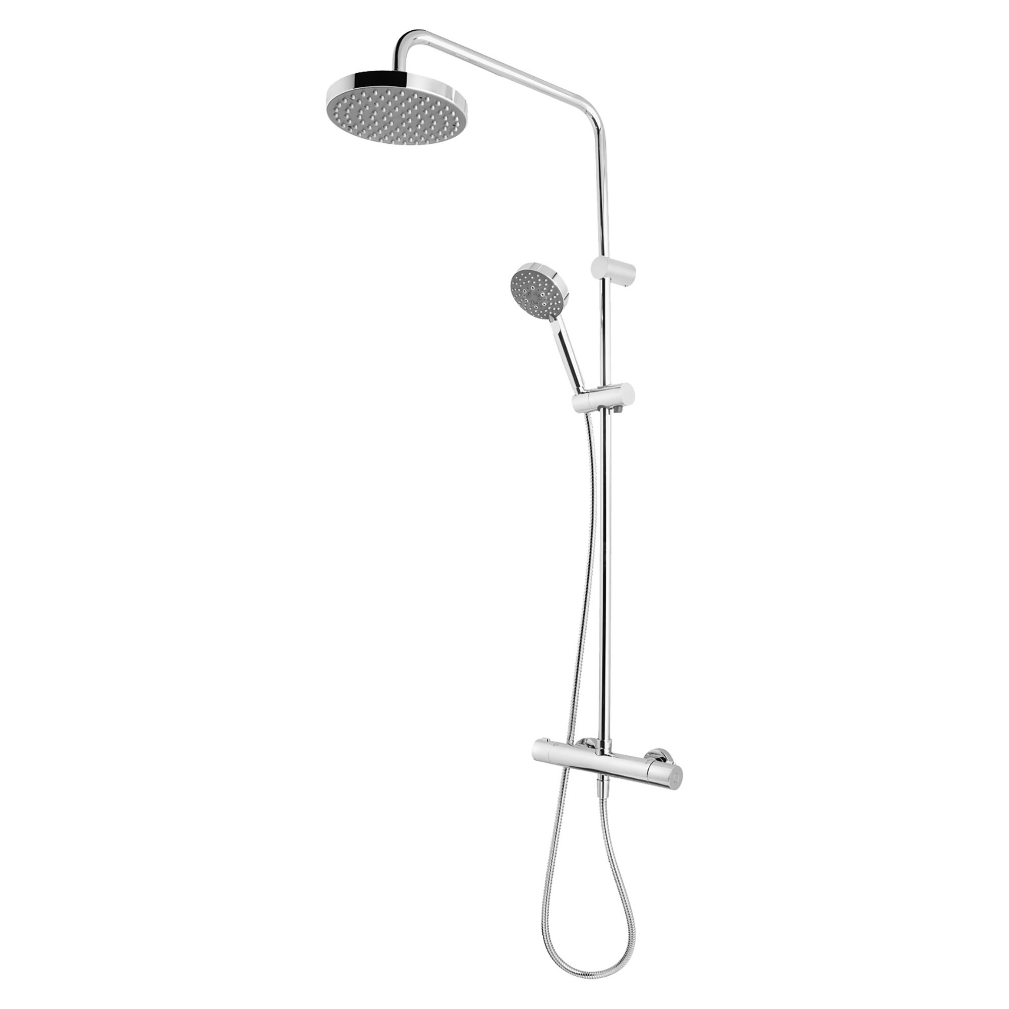 Duschsystem mit Thermostat und Brausekopf