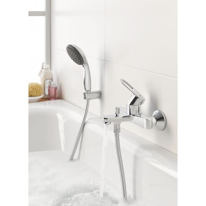 Grohe Wannenarmatur 'Start Loop' chromfarben 19,5 x 14,5 x 24 cm ǀ toom Baumarkt