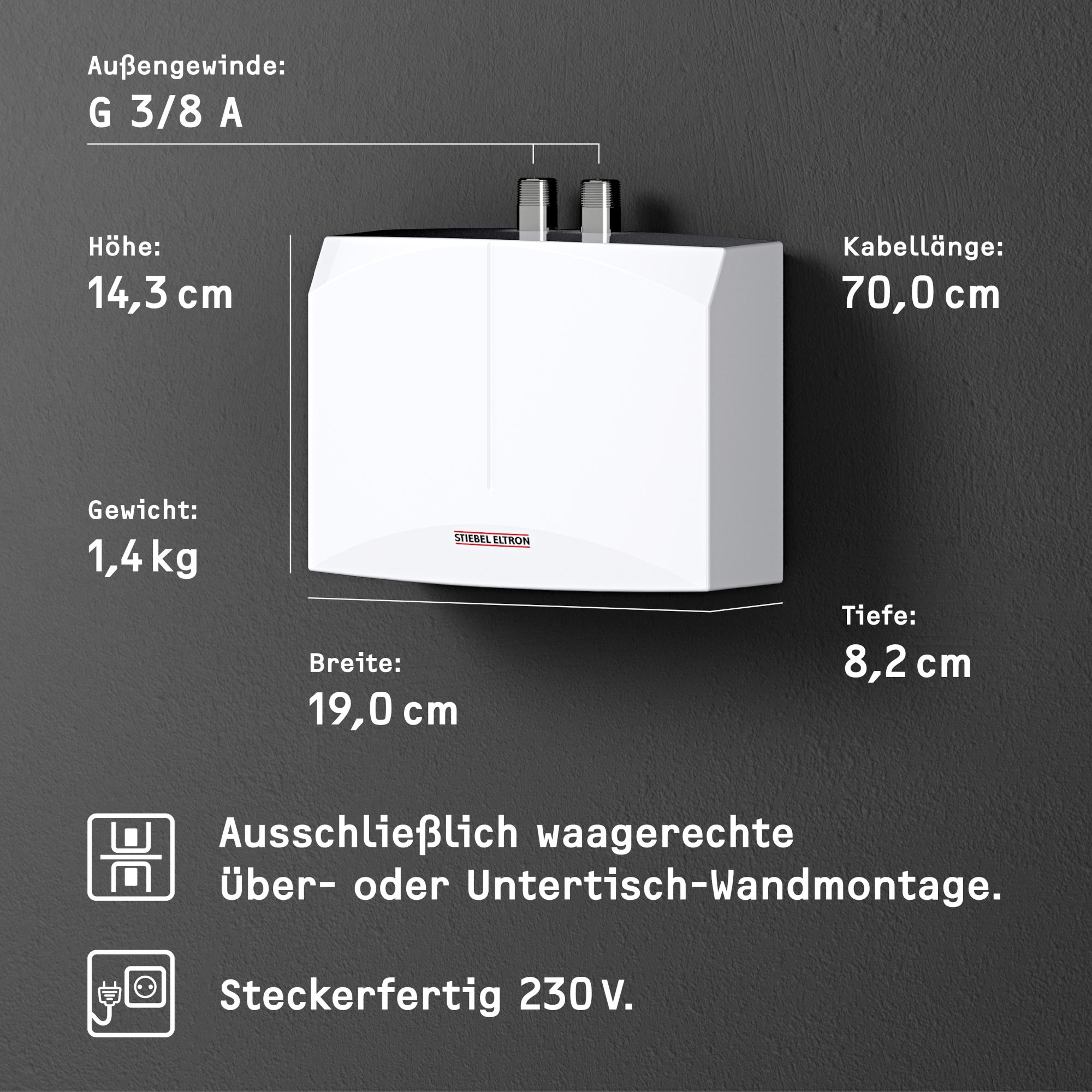 Klein-Durchlauferhitzer 'DNM 3' 3,5 kW