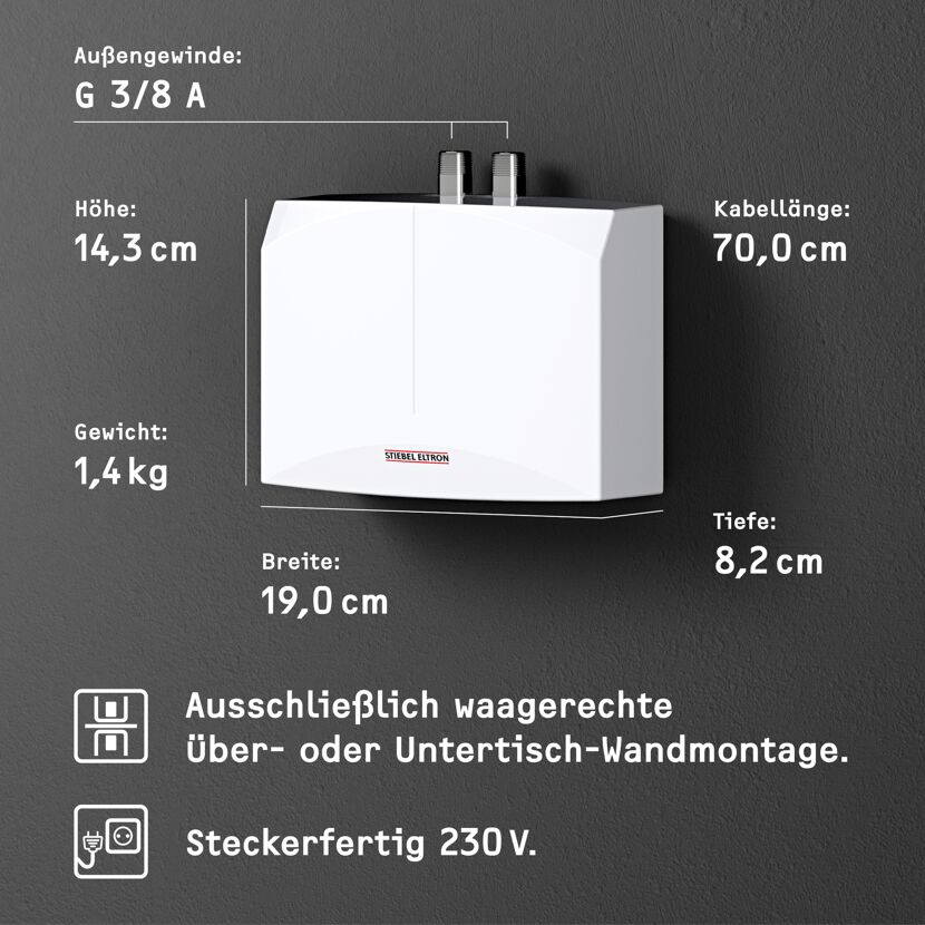 Klein-Durchlauferhitzer 'DNM 3' 3,5 kW