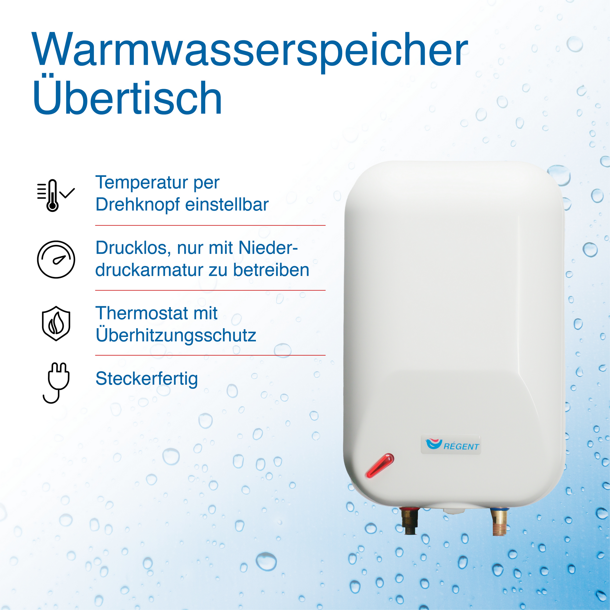Warmwasserspeicher 'REGK 5O' 2 kW